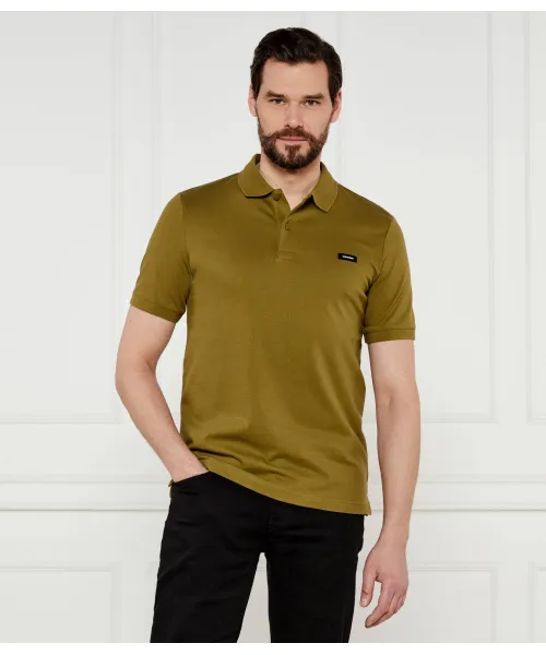 

Футболка поло Slim fit Calvin Klein, зеленый