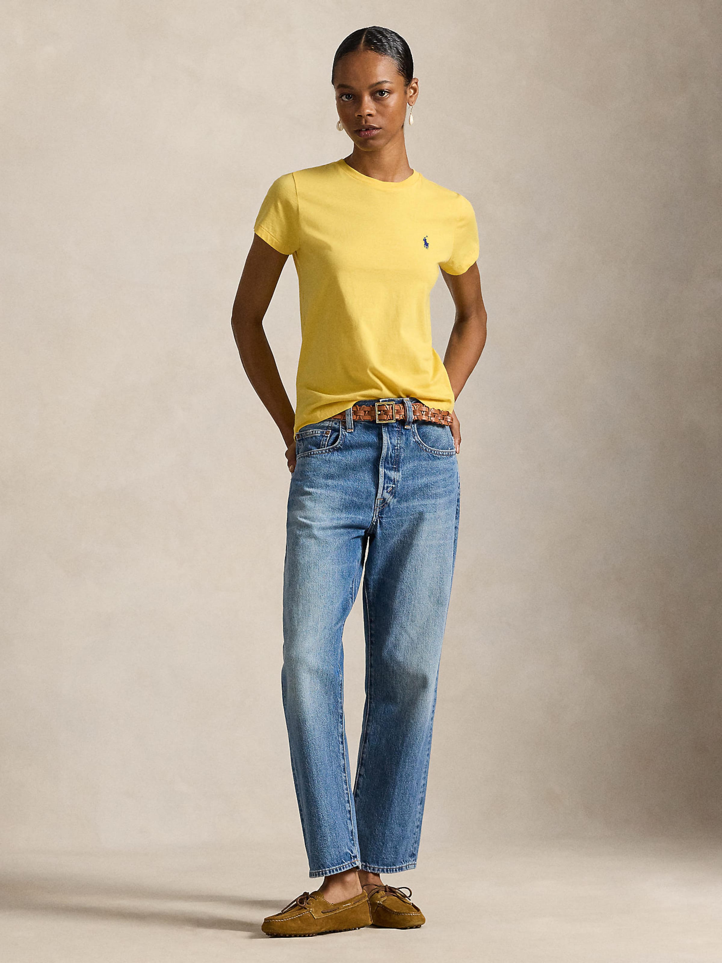 Polo Ralph Lauren Футболка в желтом цвете — фото 4