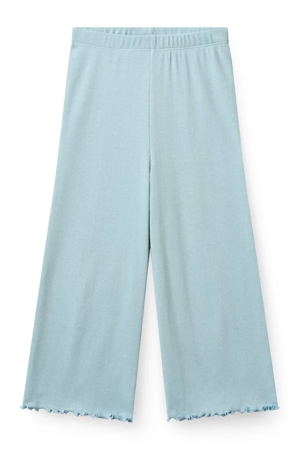 Широкие спортивные штаны в рубчик Copenhagen Colors, Dusty Blue