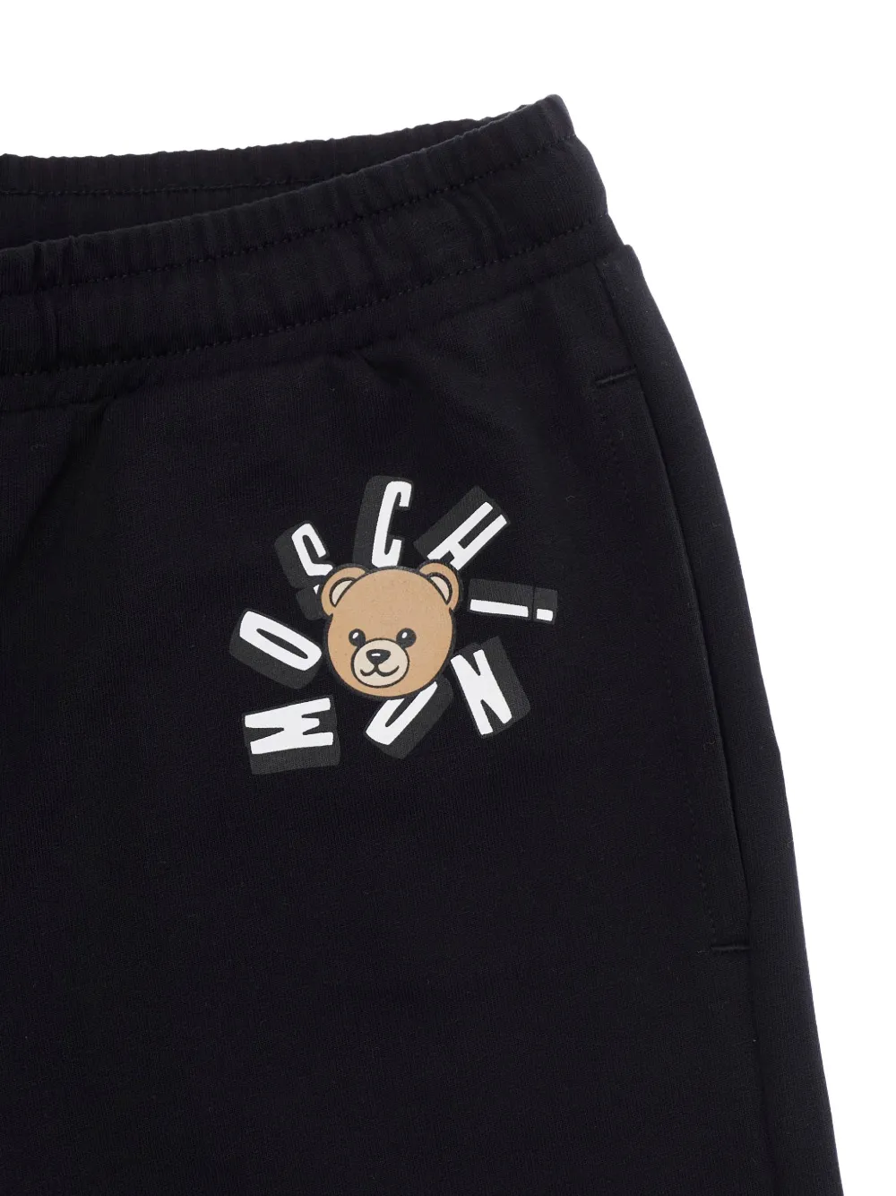 Спортивный костюм с принтом-логотипом Moschino Kids, черный — фото 3