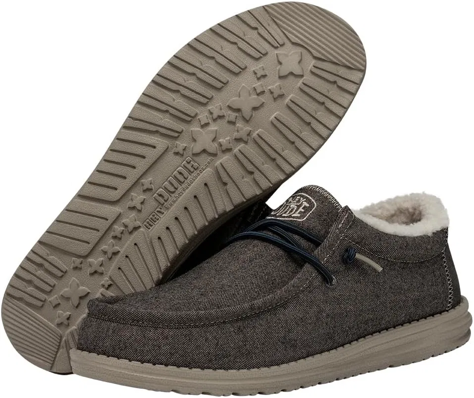 Туфли HEYDUDE Herren Wally Herringbone Moccasin, Choco — фото 3