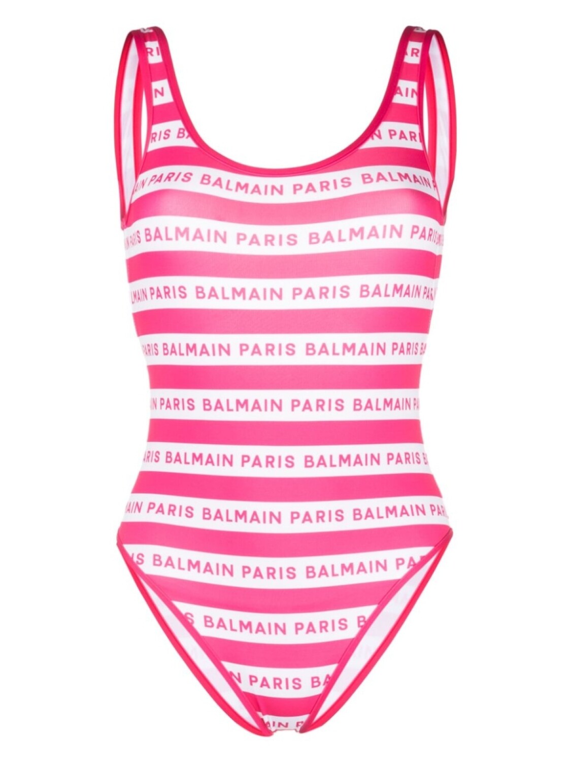 

Купальник с логотипом Balmain, розовый