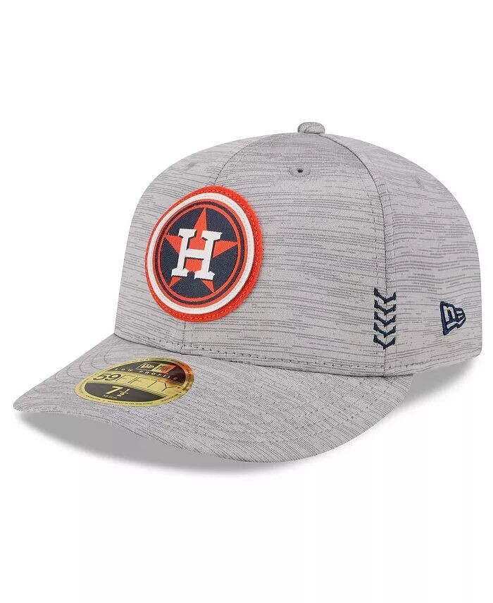 

Мужская серая шляпа Houston Astros 2024 Clubhouse Low Profile 59FIFTY Fitted New Era