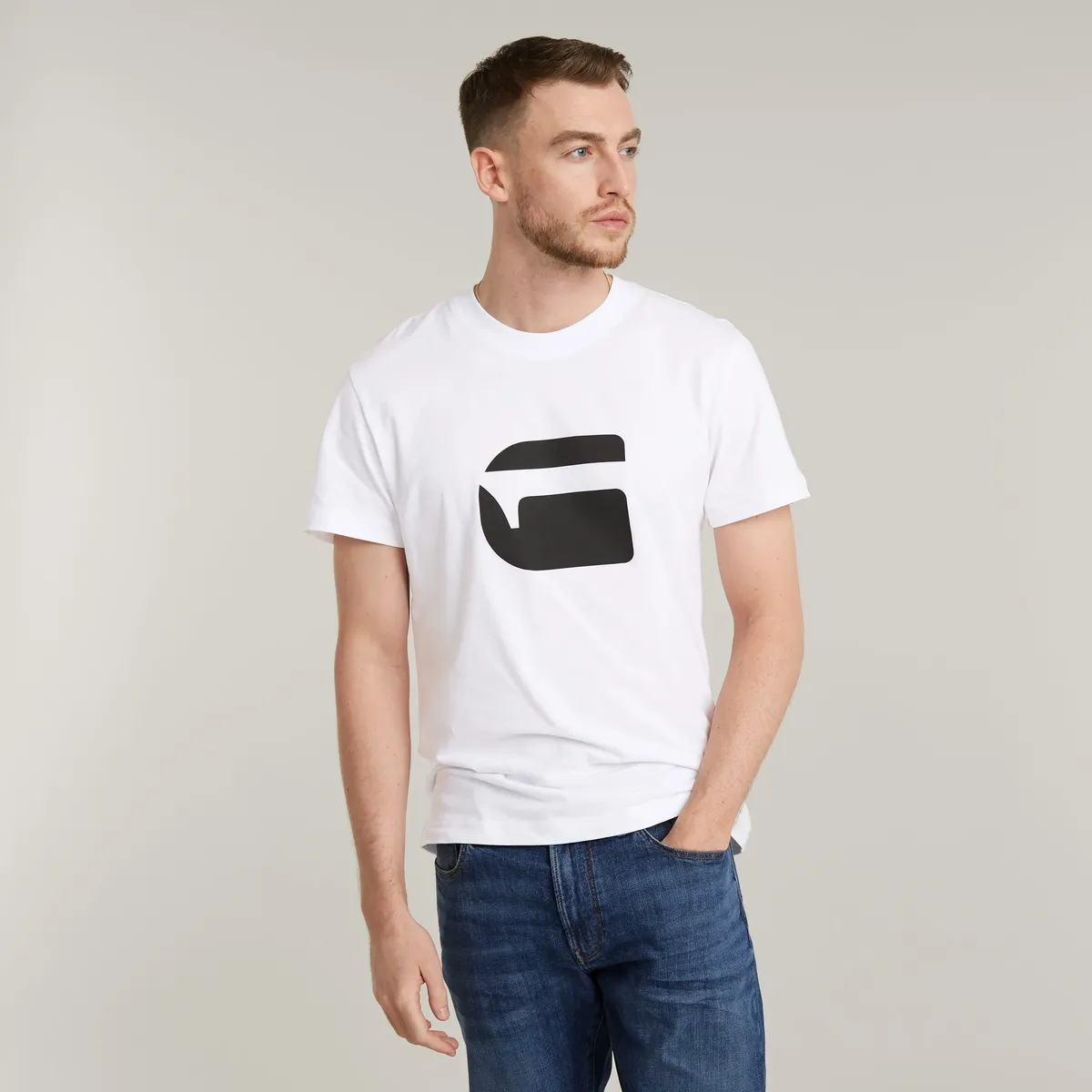 

Футболка G-Star RAW "Burger logo r t", белый