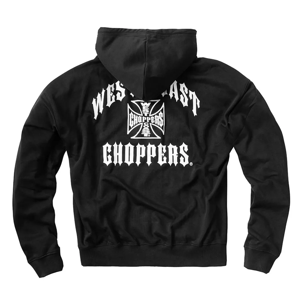 

Толстовка West Coast Choppers Iron Oversized на молнии, черный