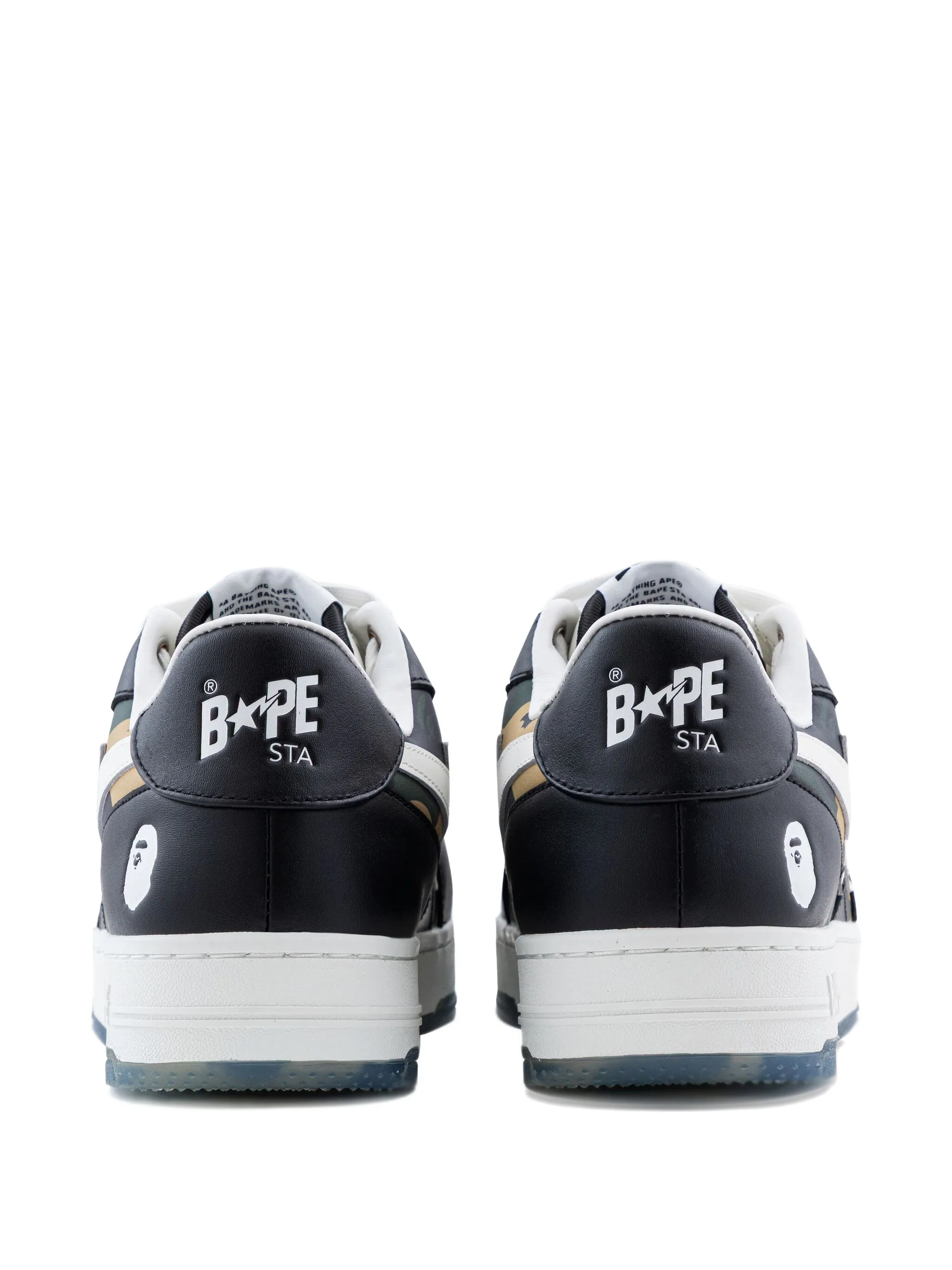 Кроссовки BAPE STA с камуфляжным принтом A Bathing Ape, черный — фото 3