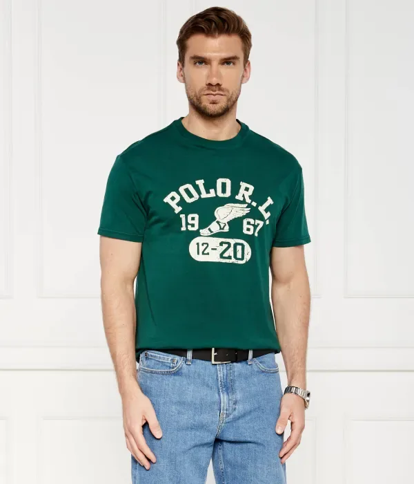 Футболка classic fit Polo Ralph Lauren, зеленый — фото 3