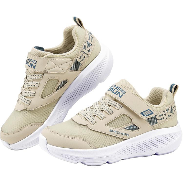 Противоскользящие износостойкие низкие детские повседневные ботинки natural Skechers Kids, Natural — фото 3