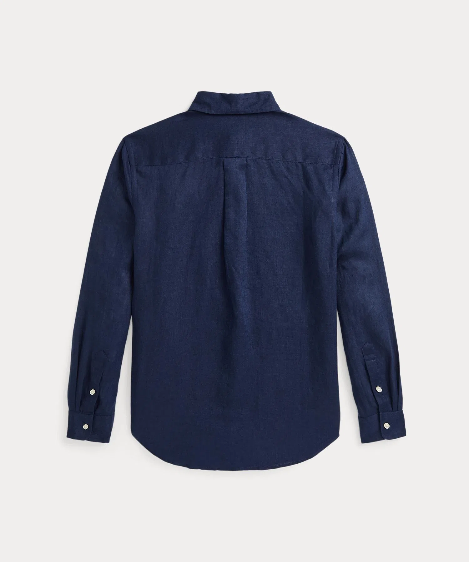 Детская льняная рубашка POLO RALPH LAUREN CHILDRENSWEAR тёмно-синяя — фото 3