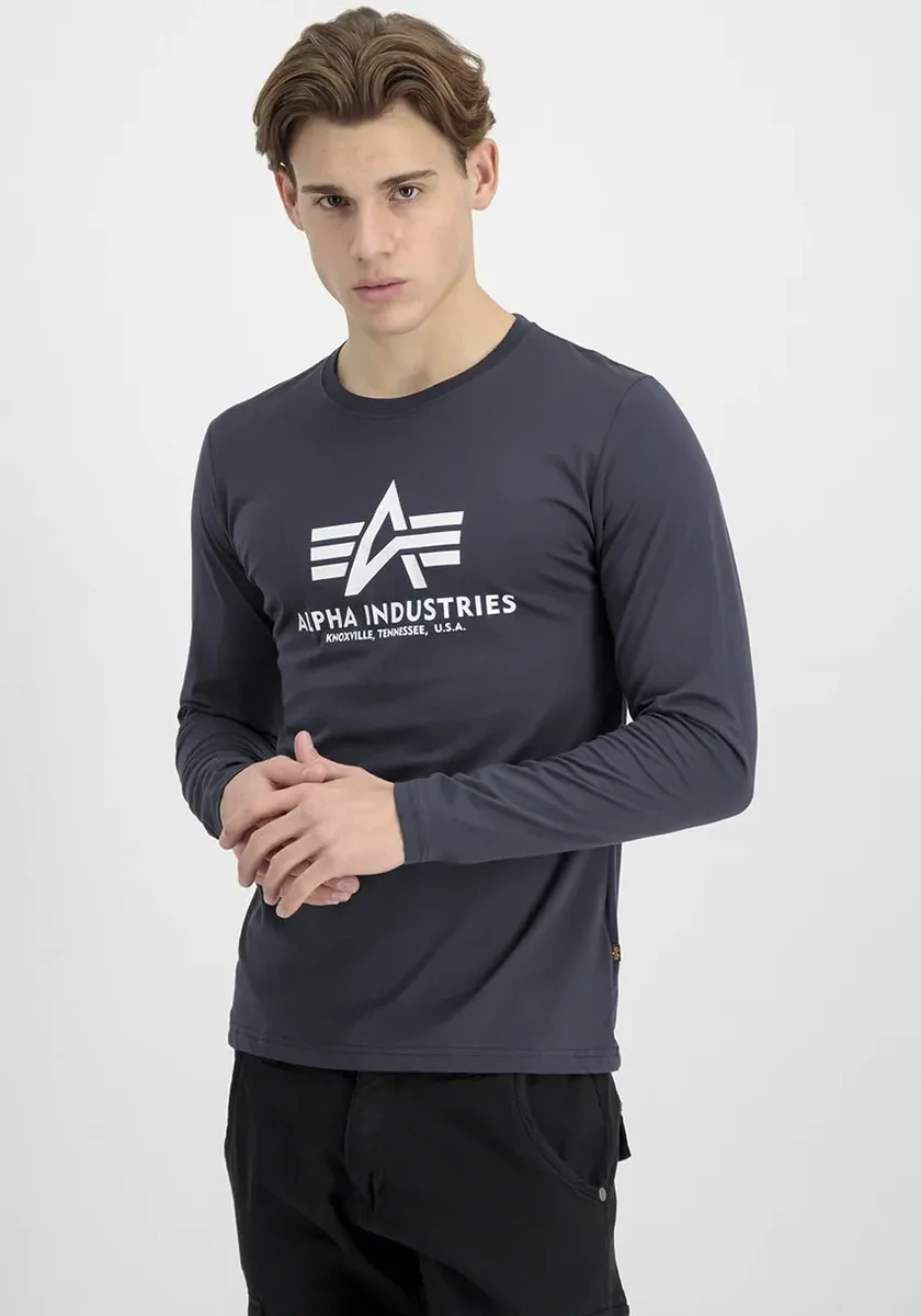 

Рубашка с длинными рукавами Alpha Industries "BASIC T - LS", цвет морской волны