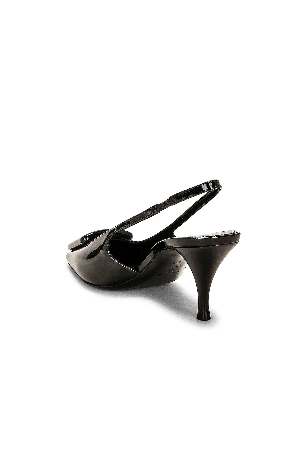 24 туфли-лодочки с ремешком на пятке Saint Laurent, цвет Nero — фото 3