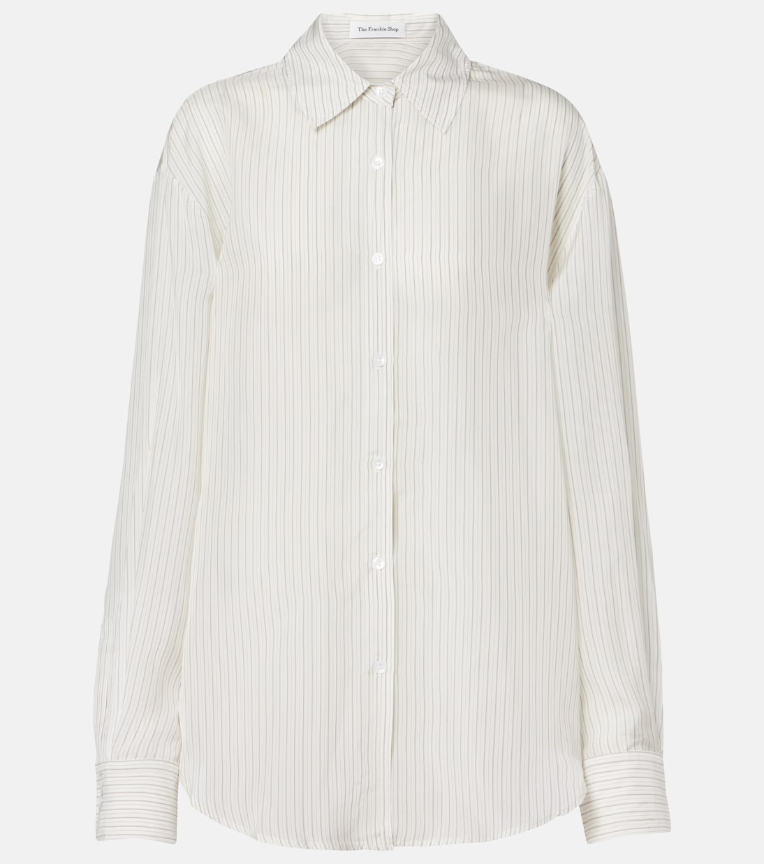 

Полосатая рубашка Peri sheer The Frankie Shop, White/Black Stripe