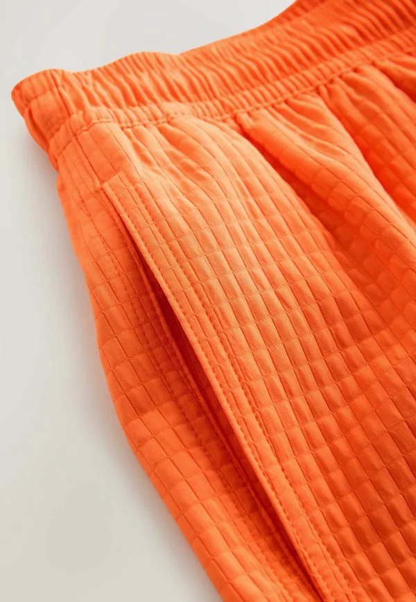 Плавки стандартного кроя с вафельной текстурой Next, Orange — фото 3