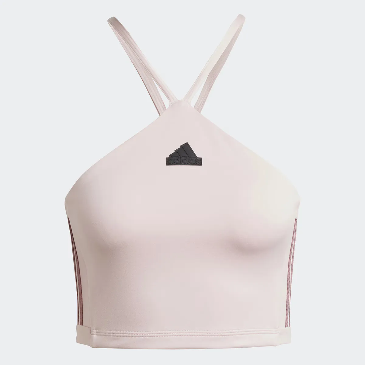 

Женский топ Adidas Tiro Cut Summer Triangle с тремя полосками, розовый