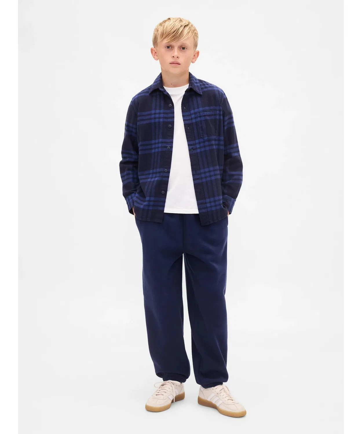 Детские спортивные штаны свободного кроя Gap Vintage Soft, красные — фото 2