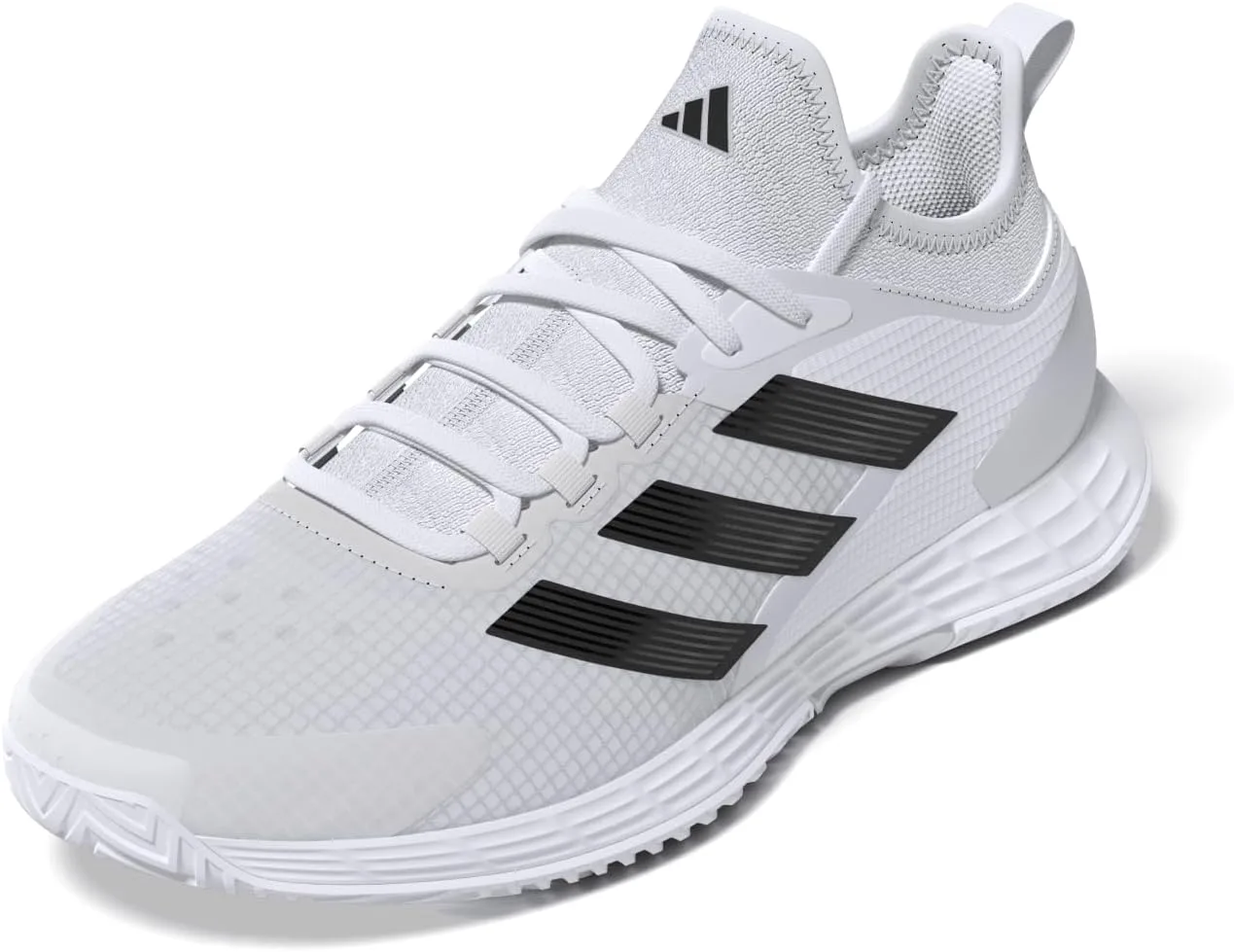 adidas Мужские кроссовки Adizero Ubersonic 4.1, белые/черные/матово-серебристые