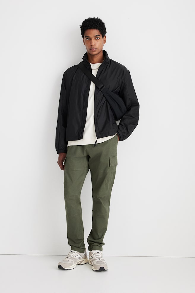 

Брюки-Карго облегающего кроя H&M, зеленый