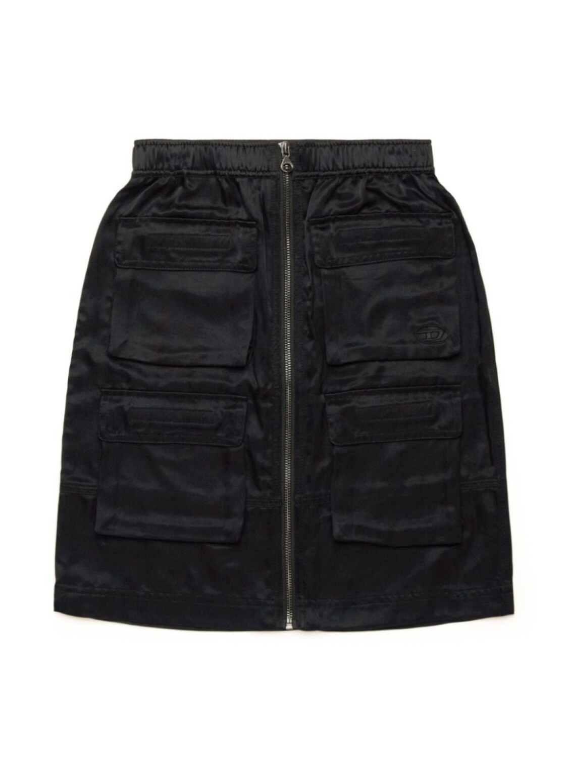 

Diesel Kids атласная мини-юбка карго, черный