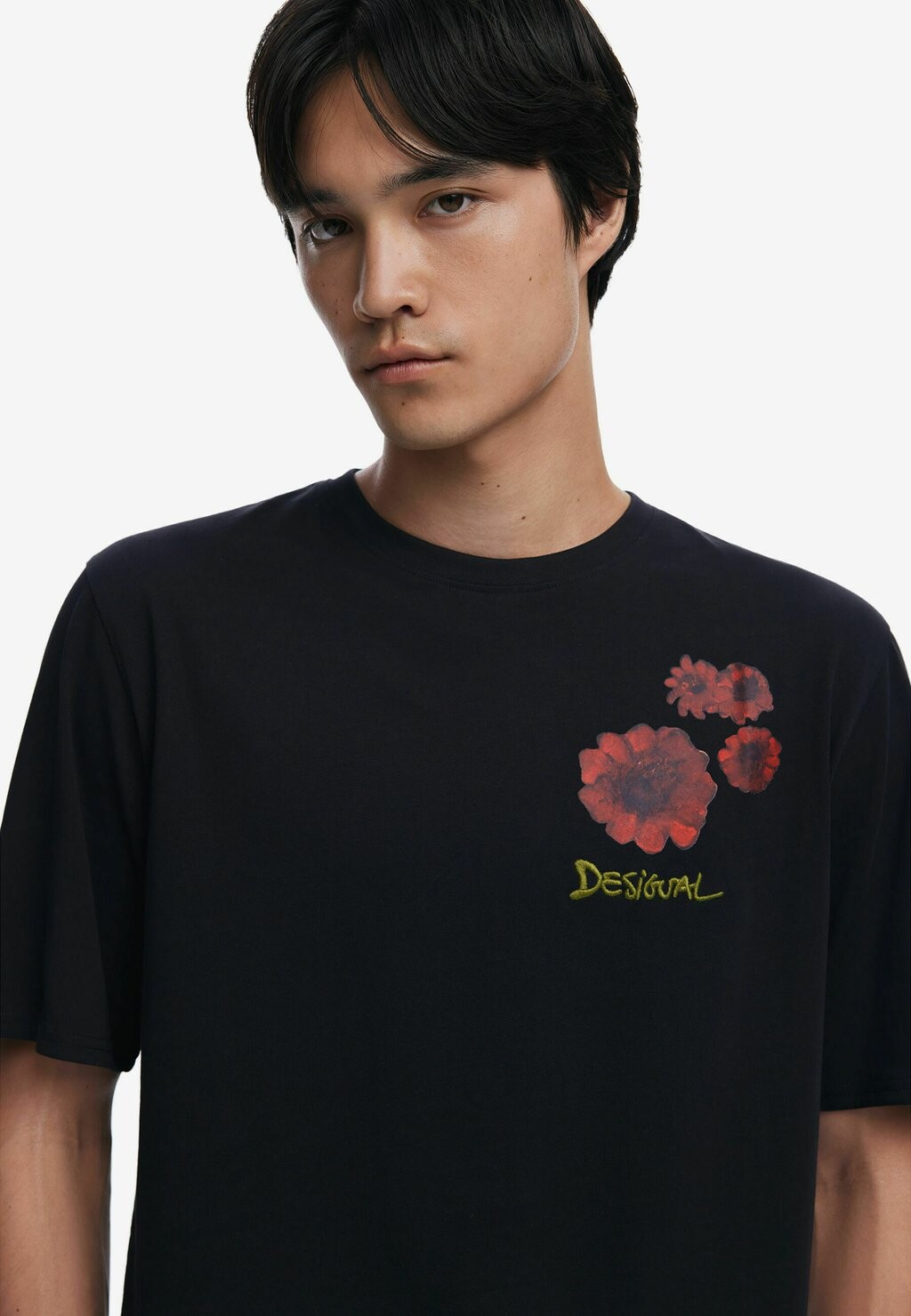 

Футболка с принтом Desigual, черный