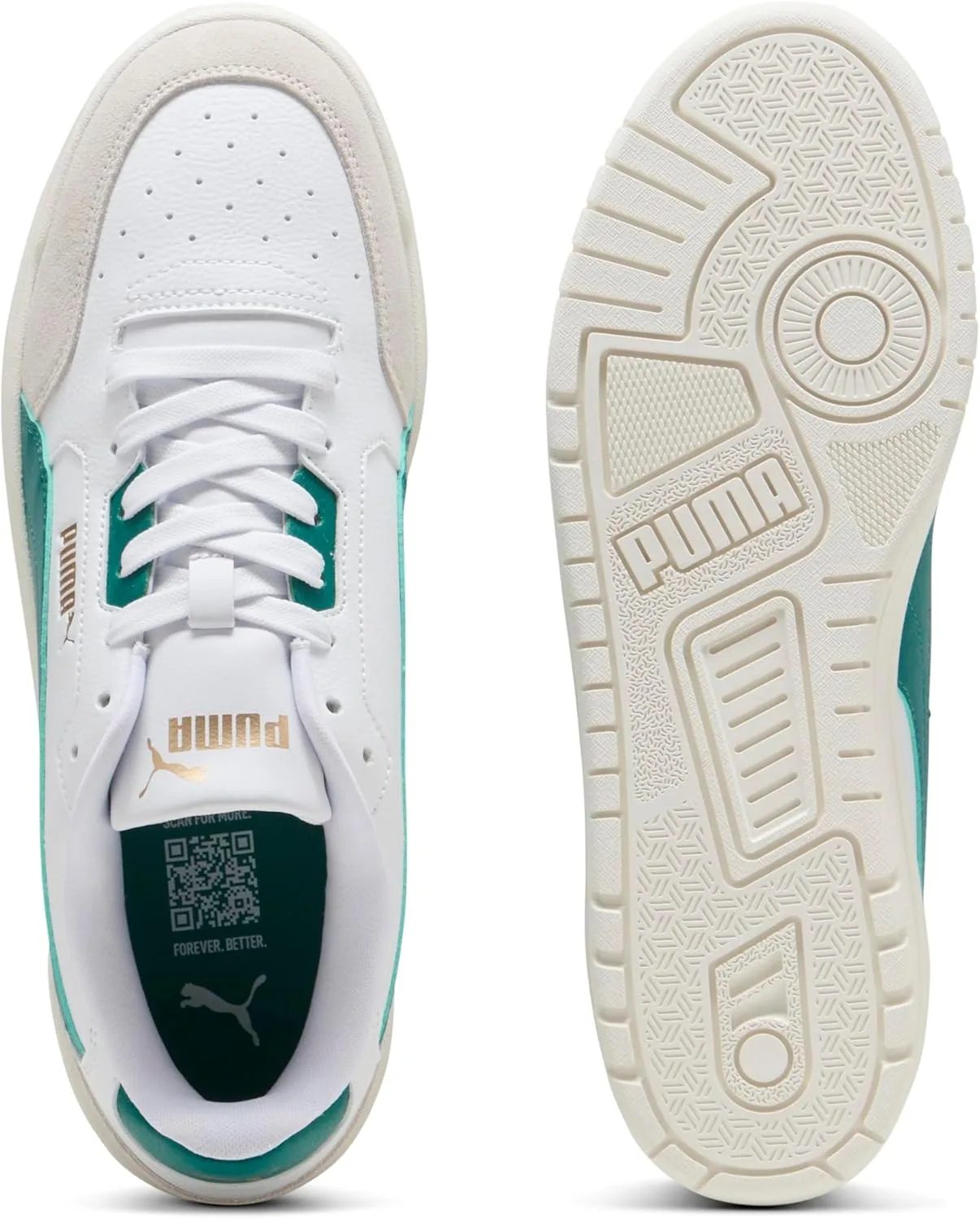 Кроссовки Puma Unisex Shuffle Downtown OG, белый/зеленый/серый/зеленый/серый — фото 4