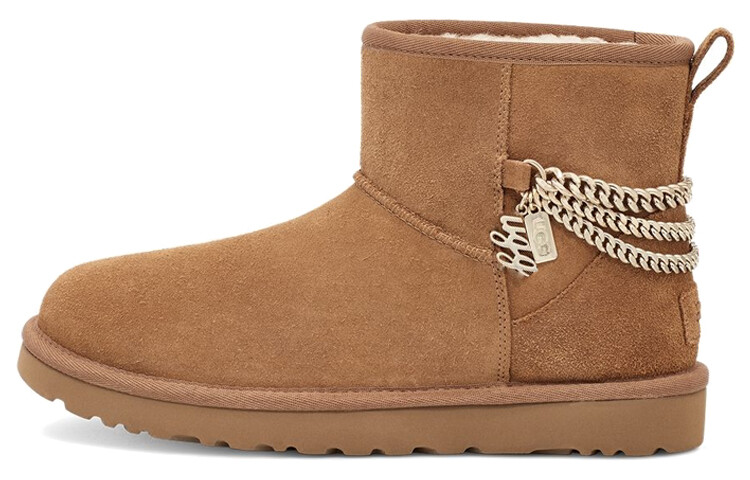 Угги женские UGG Classic Mini Chains, коричневый