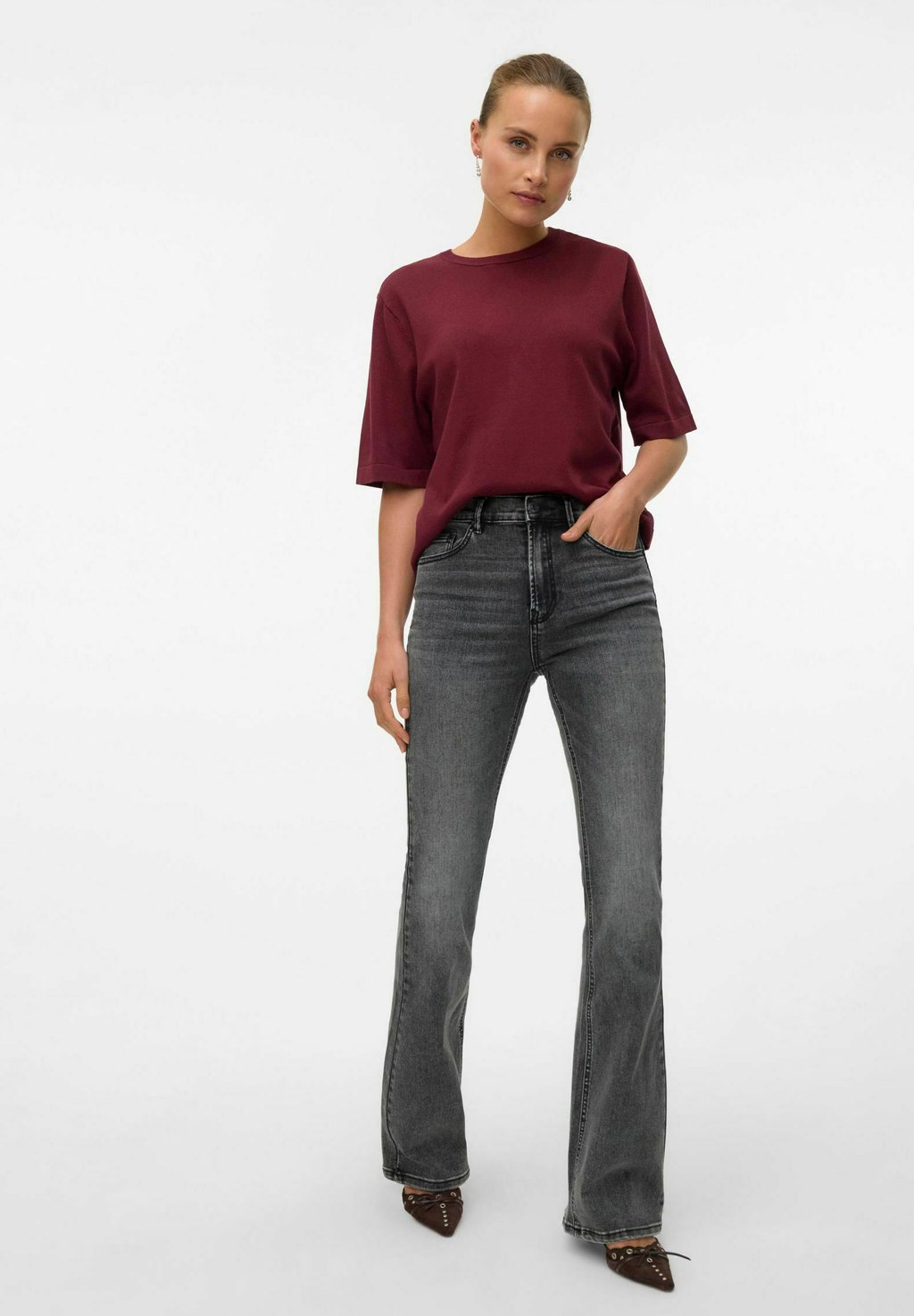 

Джинсы Bootcut VMGIGI TAILLE Vero Moda, цвет Medium Grey Denim