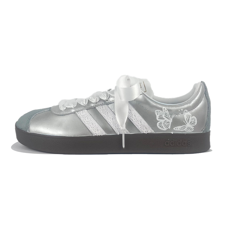 

Кроссовки adidas neo Vl Court Classic Skateboarding Shoes Unisex Low-top Silver, белый