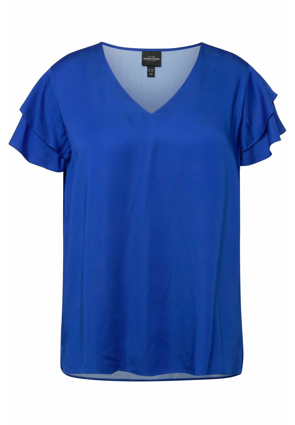 

Блуза DOUBLE CAP SLEEVE Ulla Popken, синий
