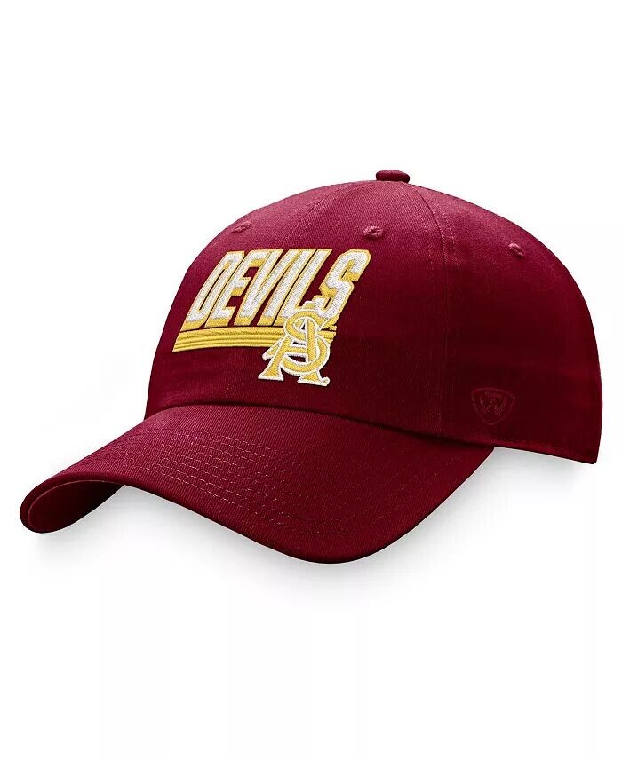 

Мужская бордовая регулируемая шляпа Arizona State Sun Devils Slice Top Of The World