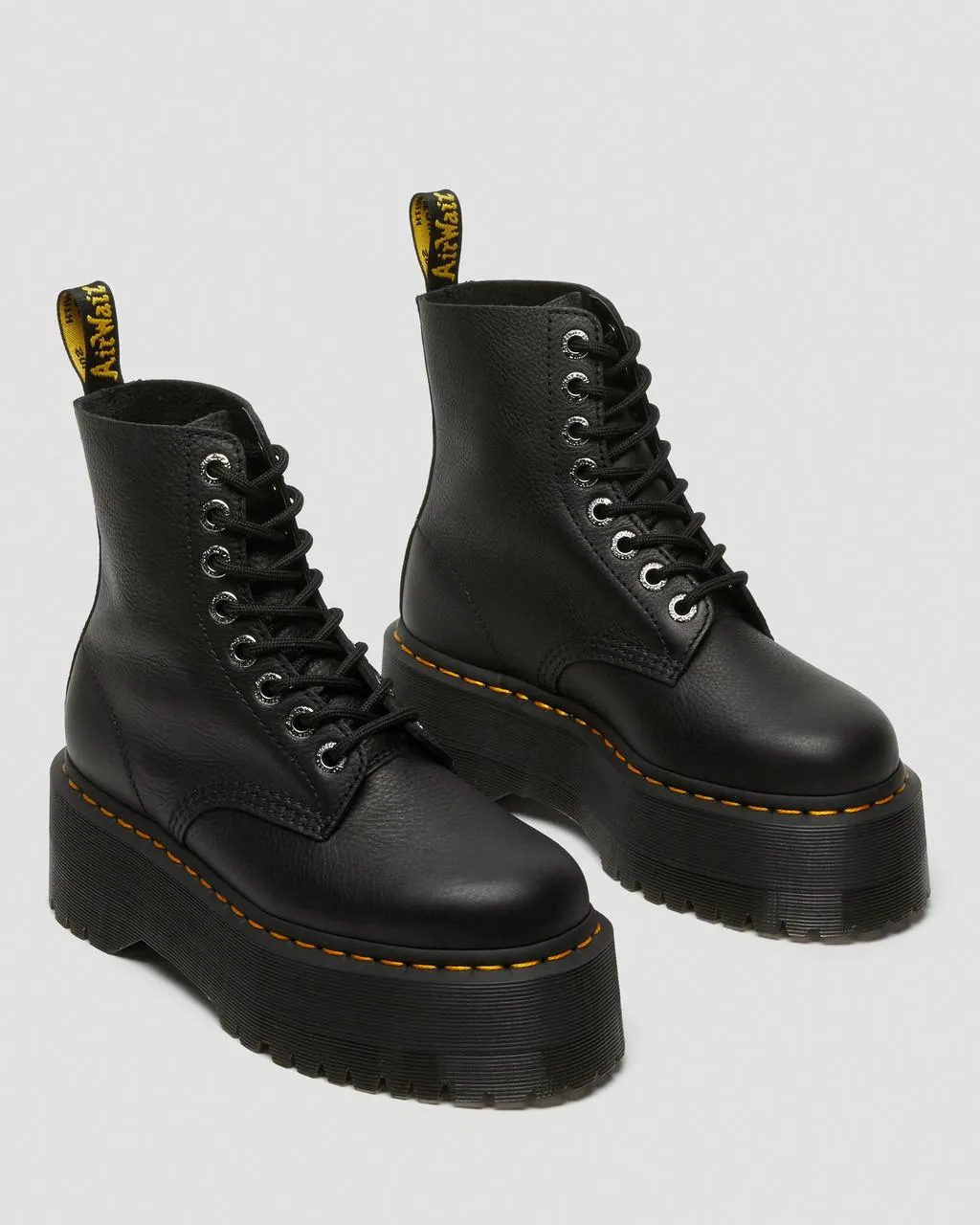 Ботинки кожаные Dr. Martens 1460 Max на платформе, черный — фото 4