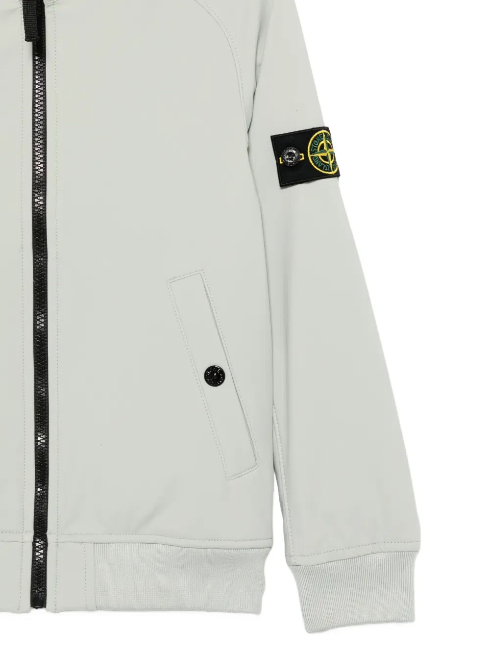 Куртка на молнии Stone Island Junior, серый — фото 3