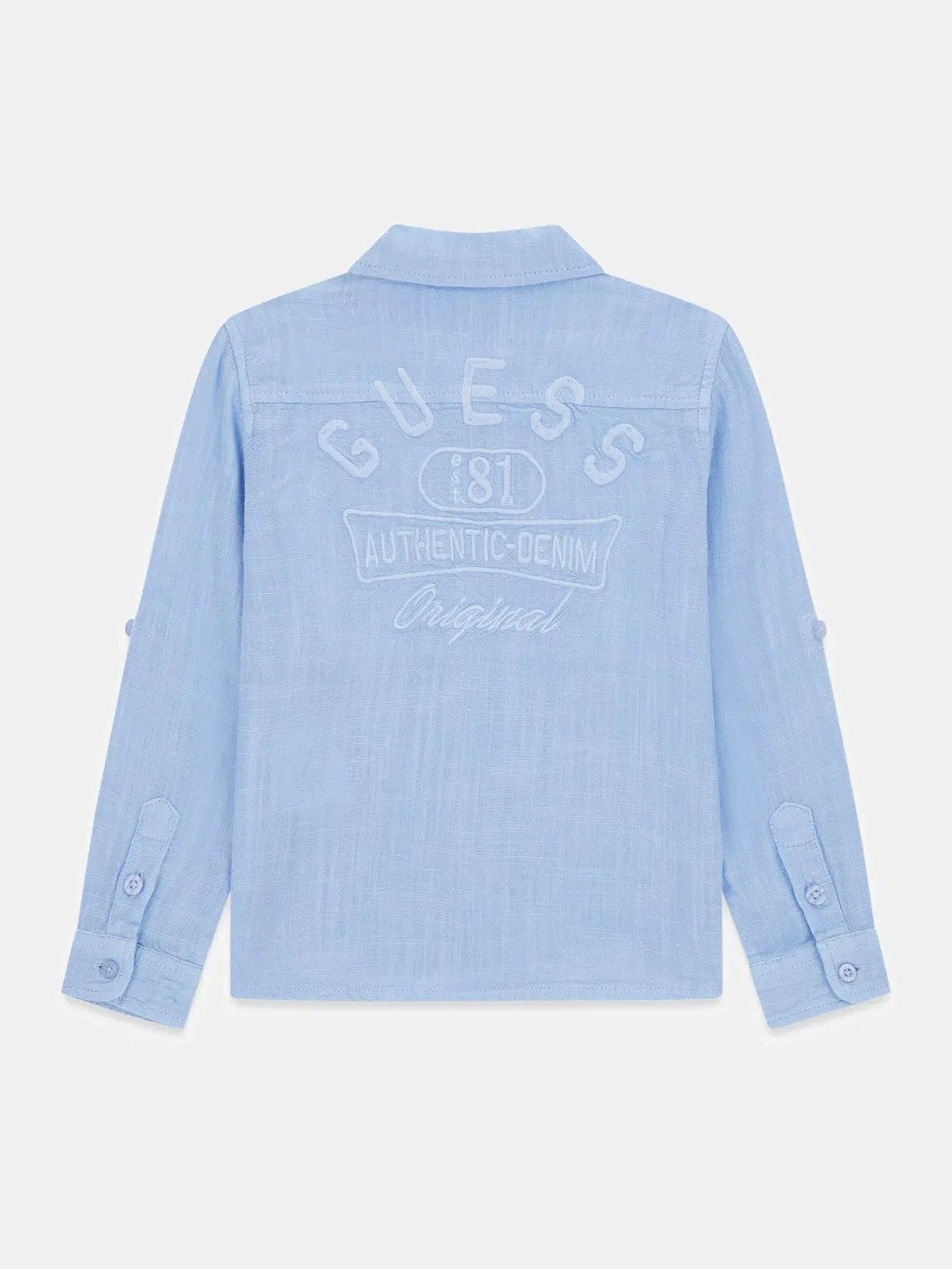 Рубашка на пуговицах стандартного кроя Guess, Light Blue — фото 2