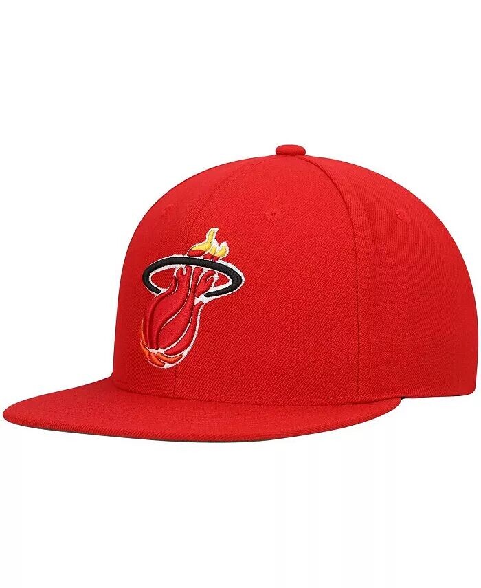 

Мужская красная кепка Snapback Miami Heat Hardwood Classics Team Ground 2.0 Mitchell & Ness