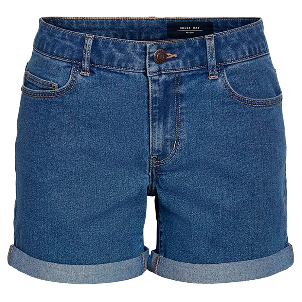 

Шорты Noisy May Debby Slim Vi518Mb denim, синий