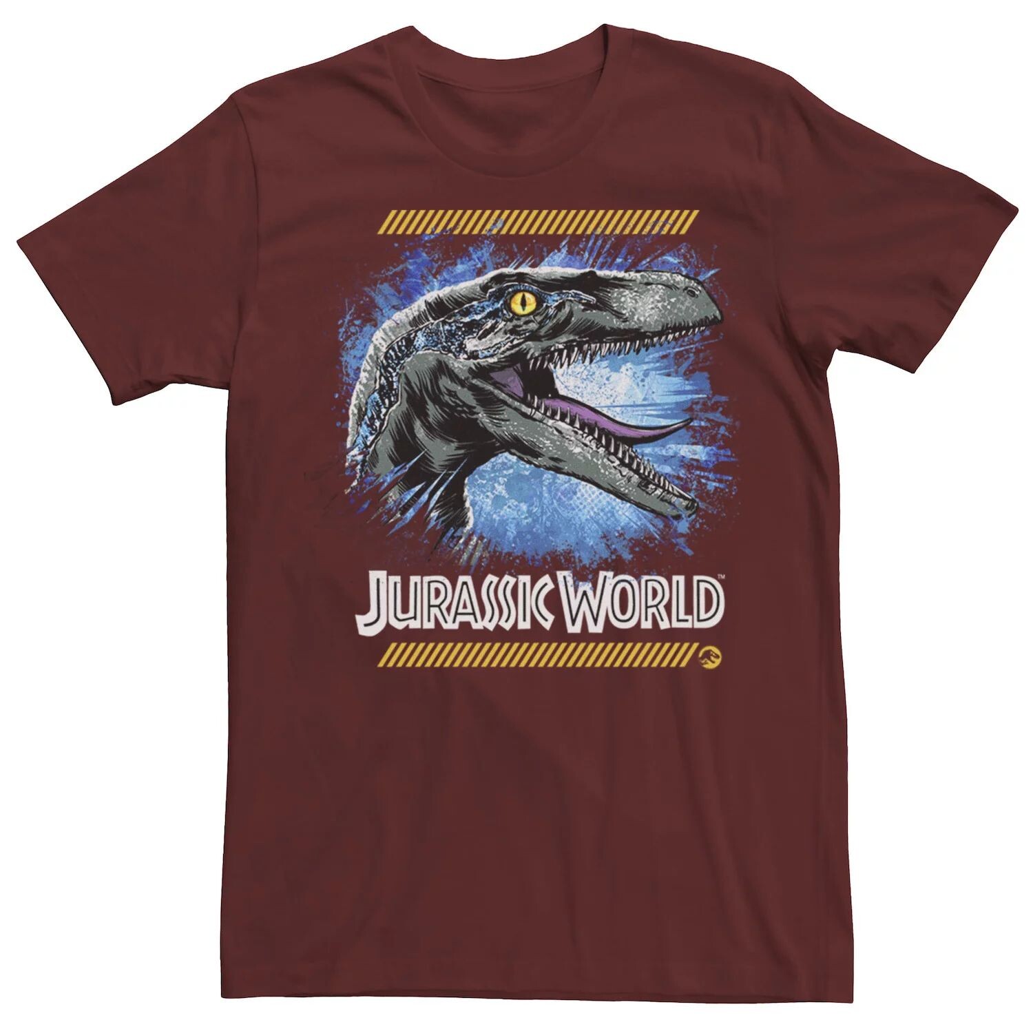 

Мужская футболка с рисунком Two Raptor Splatter Two Blue Jurassic World