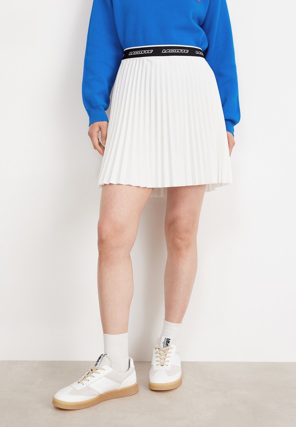

Плиссированная юбка Lacoste, крем