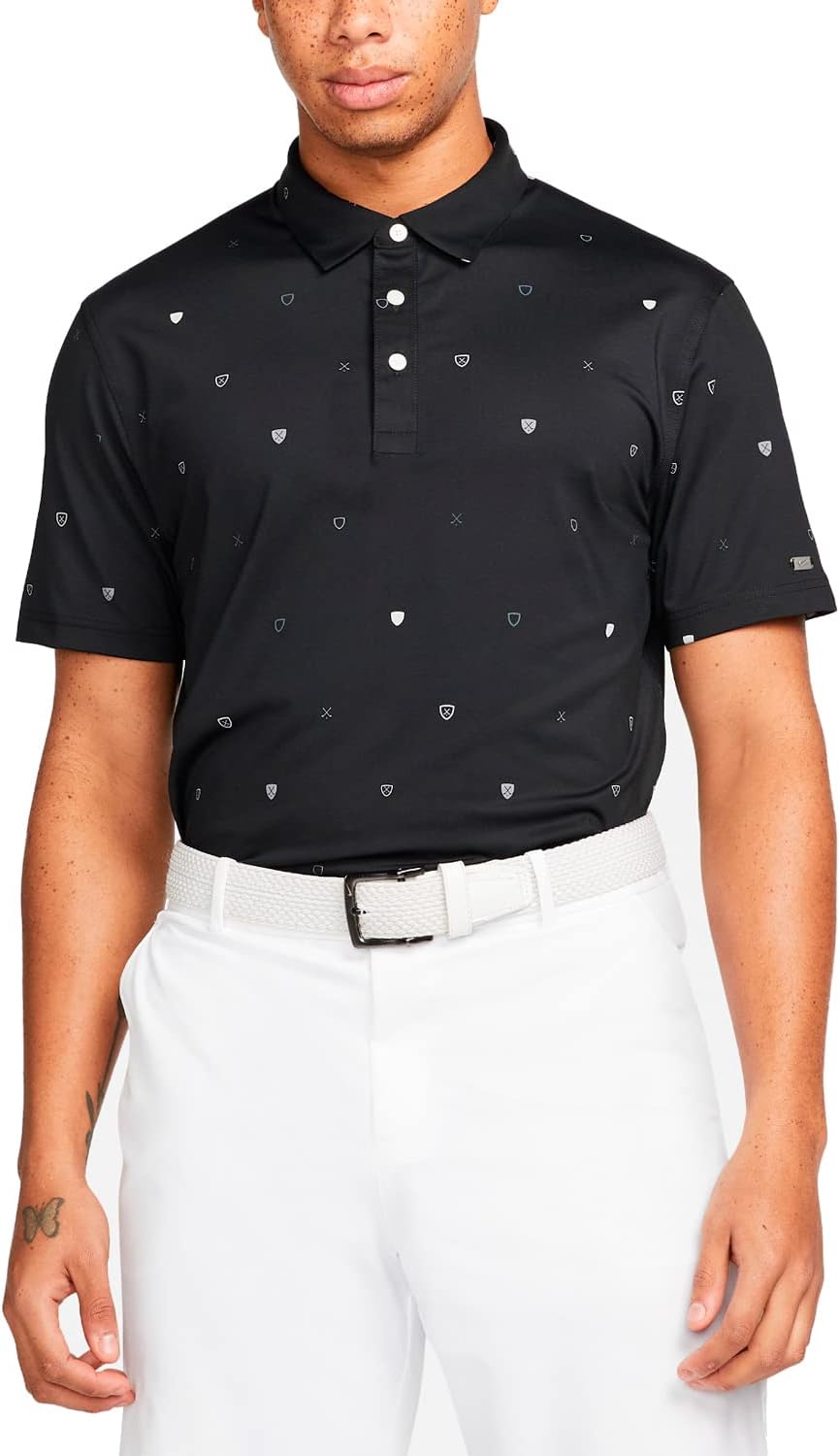 

Мужская футболка-поло для гольфа с принтом Nike Dri-FIT Player, Black, Черный, Мужская футболка-поло для гольфа с принтом Nike Dri-FIT Player, Black