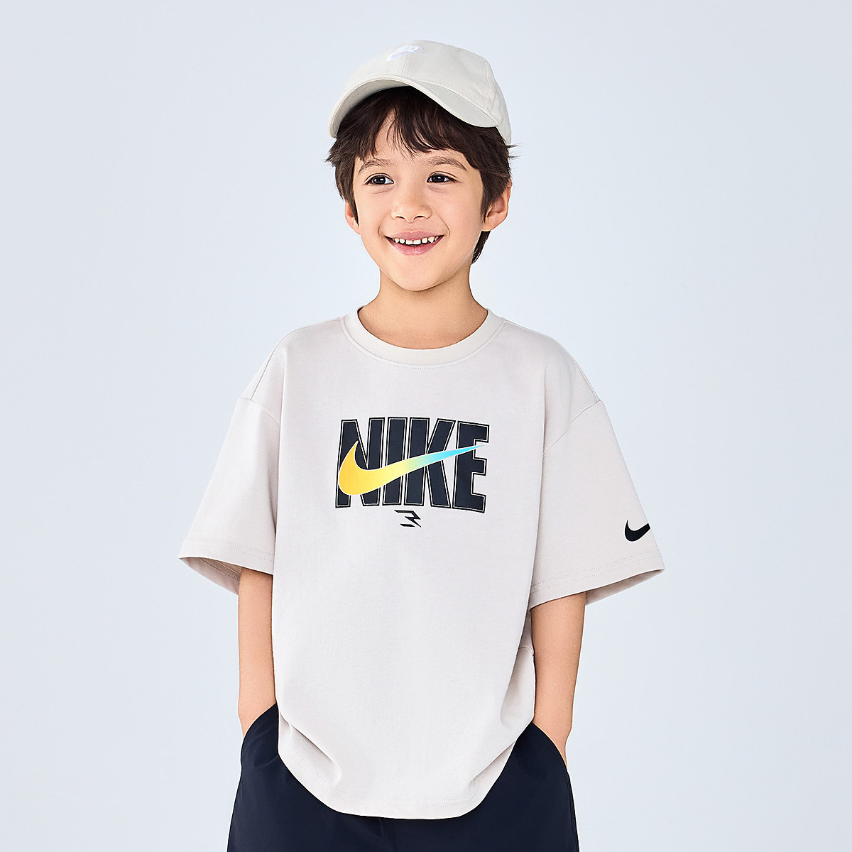 Футболка Brand для детей 3-7 лет Nike, черный — фото 4
