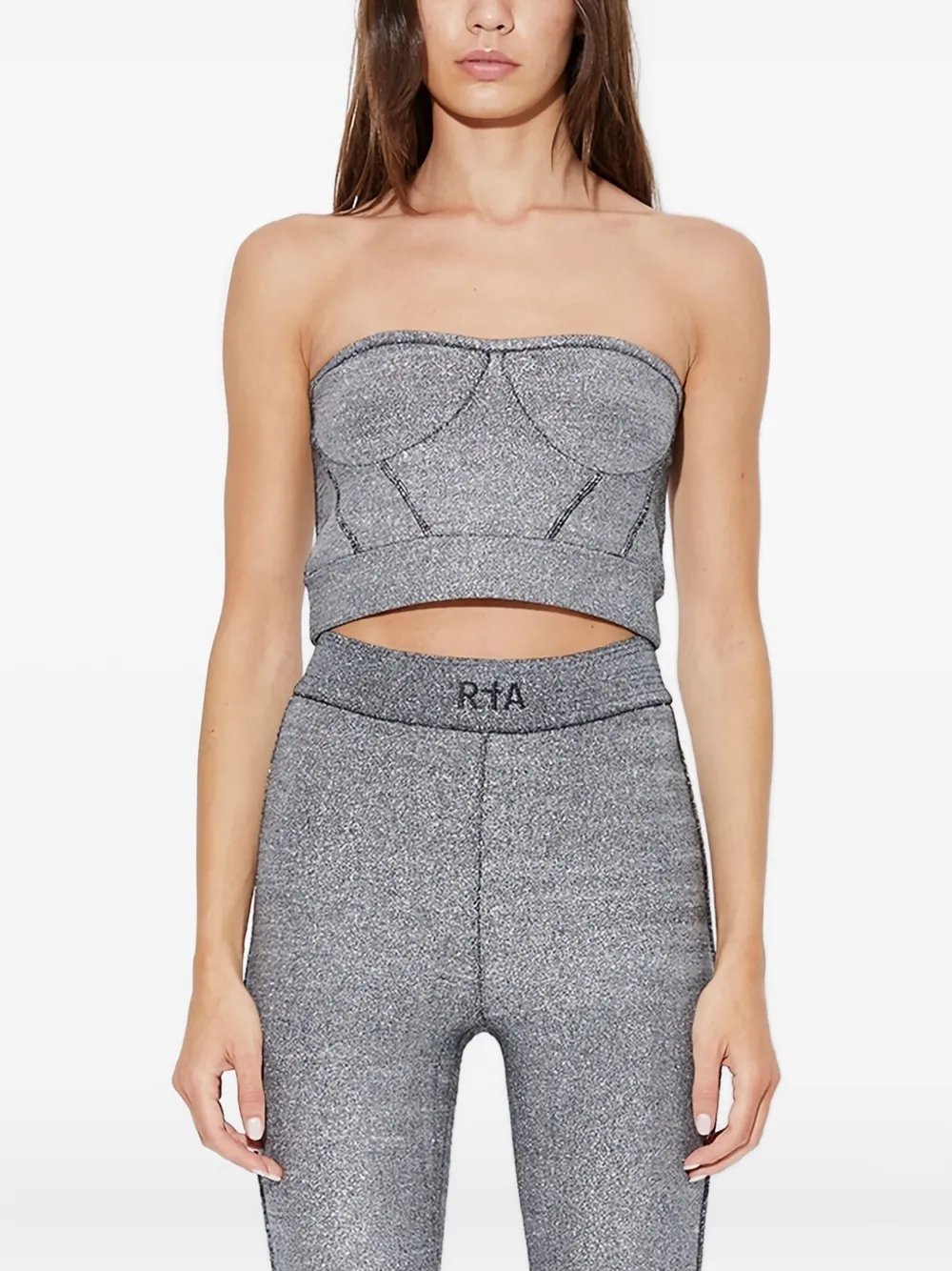 

Топ без рукавов с логотипом RTA, серебряный