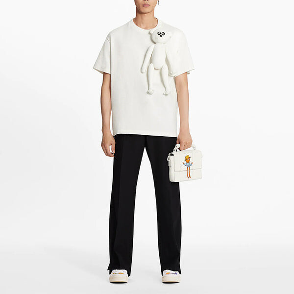 Футболка lv ss21 doll pendant crewneck short sleeve for men white Louis Vuitton, белый — фото 3