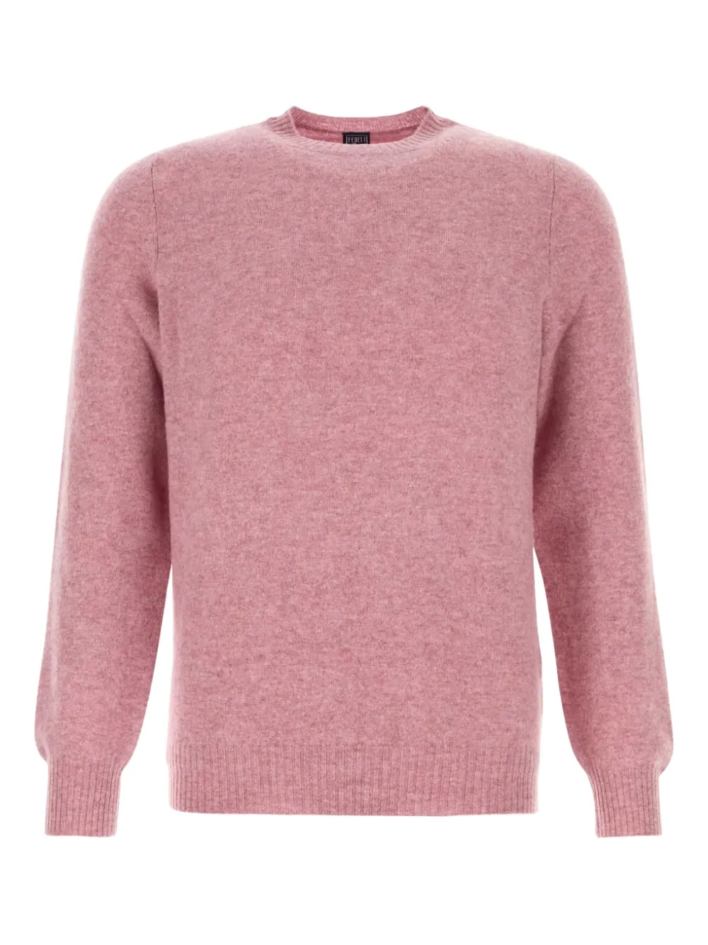 

Кашемировый свитер с круглым вырезом Fedeli, розовый
