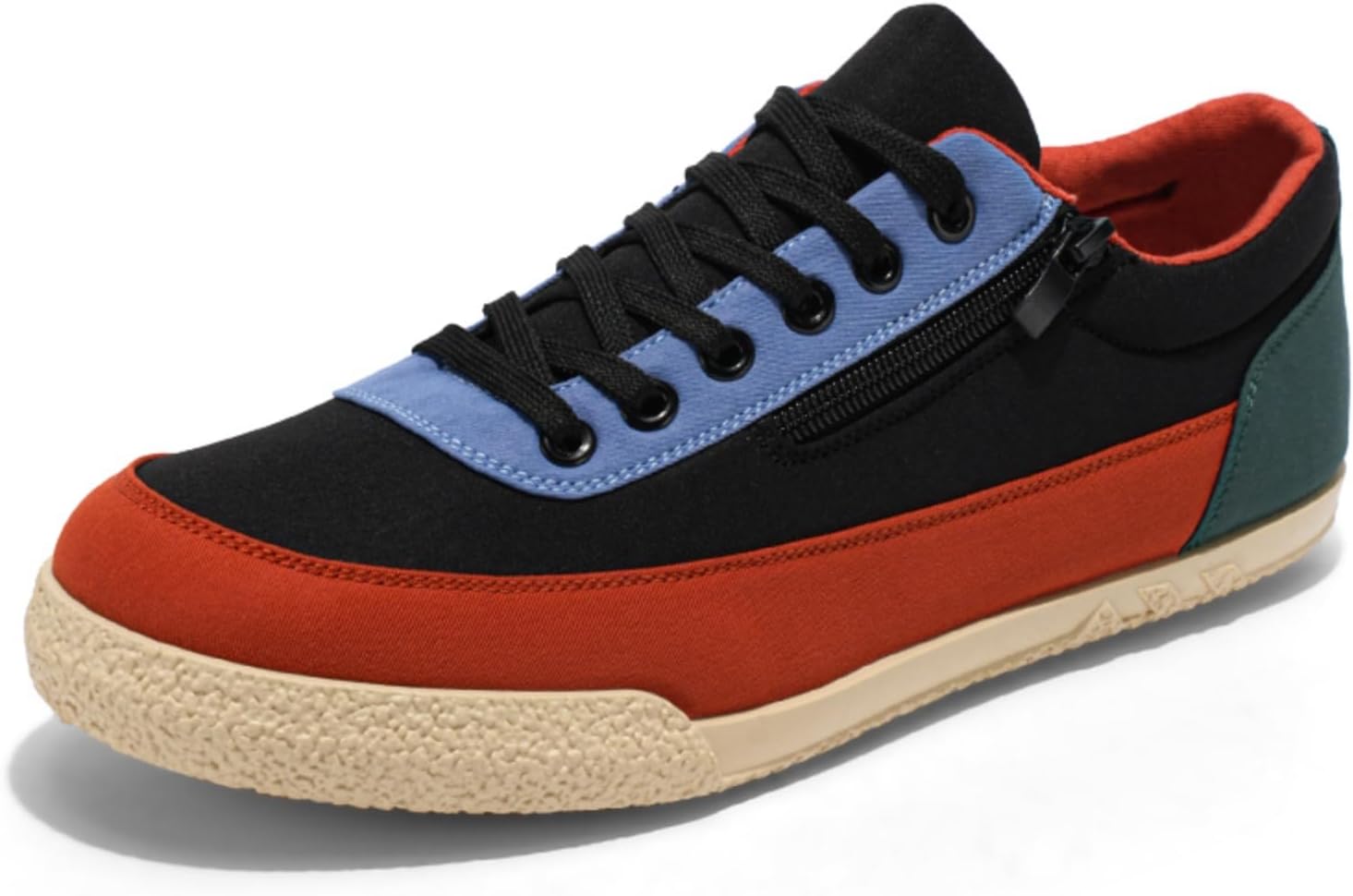 

Мужские кроссовки Kpdwfms - верх из дышащей сетки, подошва из противоскользящего каучука, износостойкая средняя подошва - комфорт на весь день для работы, зала и повседневных приключений, черный/красный