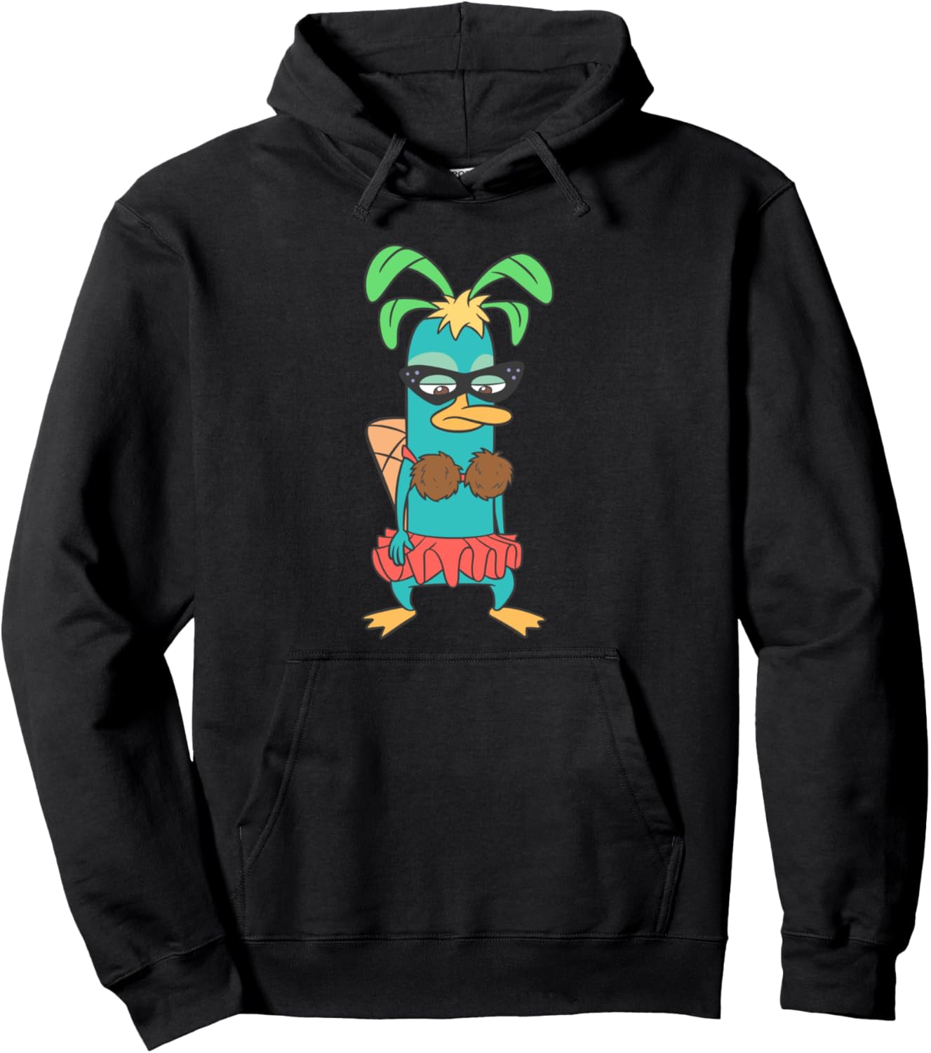 

Толстовка с капюшоном Disney Phineas And Ferb Perry The Platypus Circus Costume Hoodie, черный