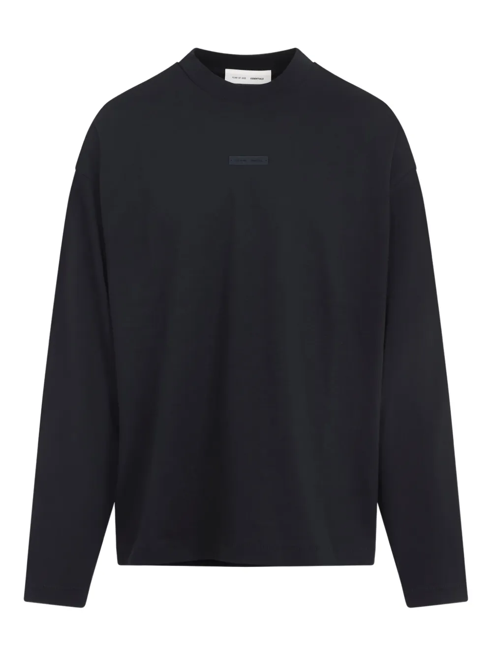 

Лонгслив с логотипом на пластине Fear Of God Essentials, черный