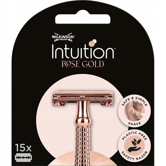 

Лезвия для классической женской бритвы 15 шт. Wilkinson, Intuition Rose Gold