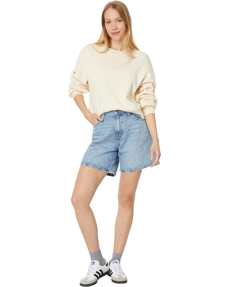Шорты Levi's Premium High Baggy Short, цвет Far and Wide — фото 4