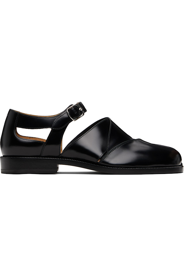 Кожаные сандалии Tabi Maison Margiela, черный