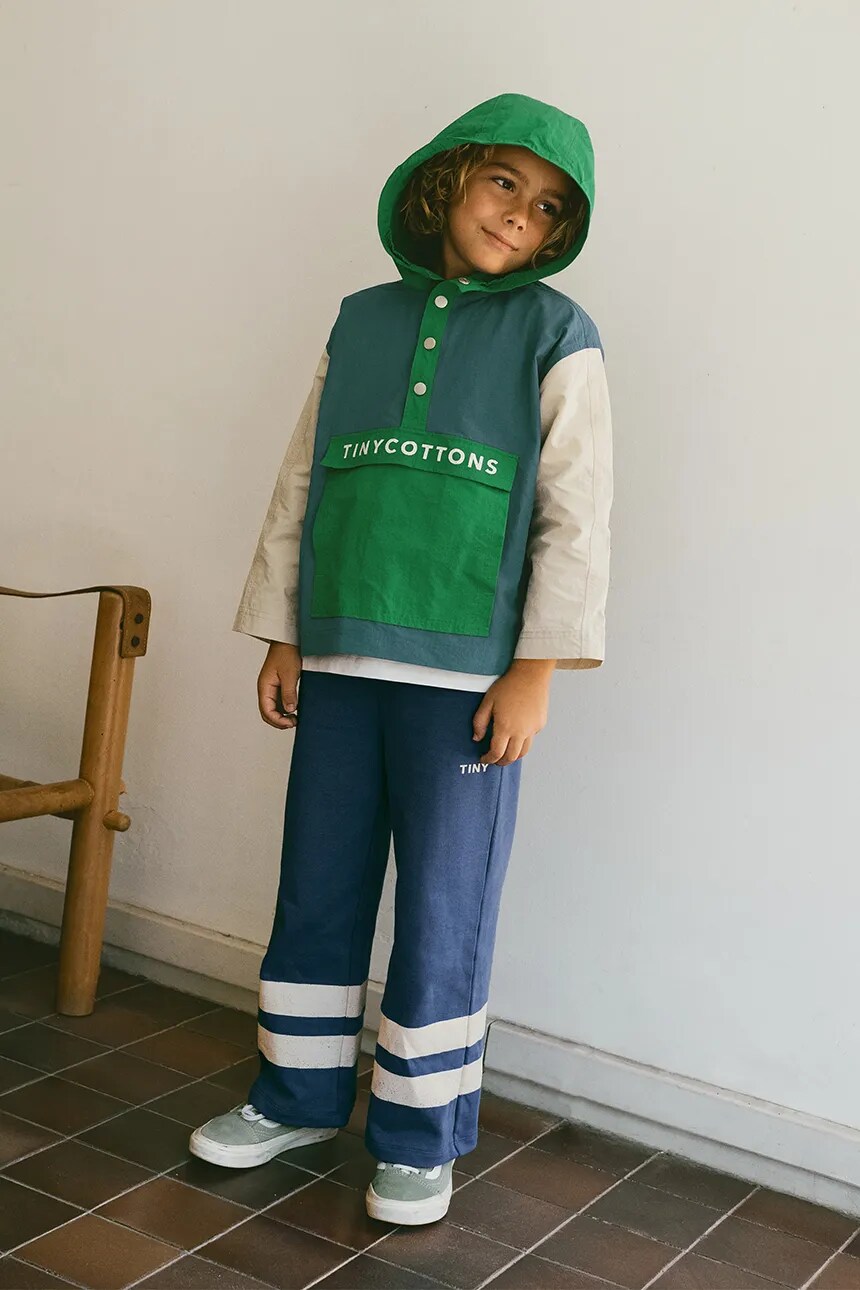 

Детская куртка COLOR BLOCK JACKET Tinycottons, синий
