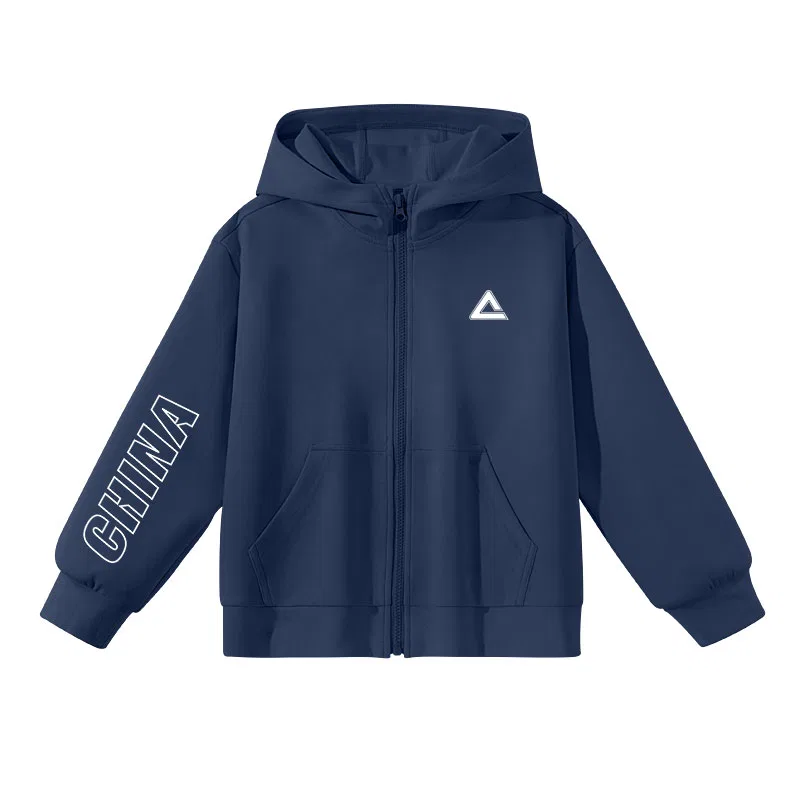Детская толстовка с капюшоном PEAK Navy Blue/PK White — фото 3
