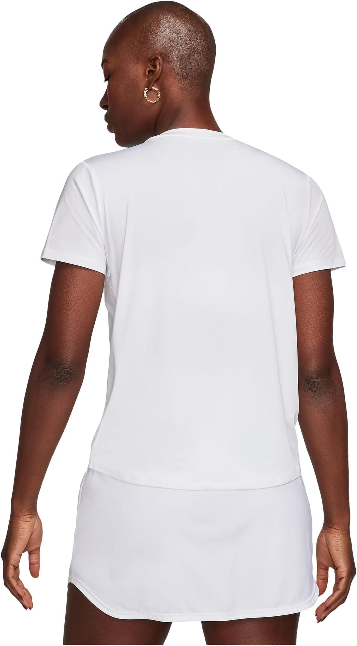 Топ Nike One Classic Dri-fit Short-sleeve Top, белый — фото 2